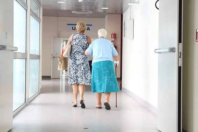 Older adult and caregiver practicing fall prevention safety during Falls Prevention Awareness Week 2025