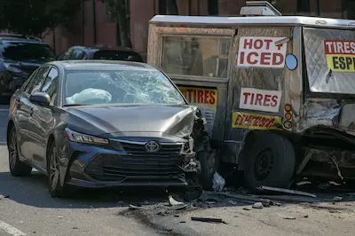 image representing Astoria, Queens Crash Leaves 3 Dead and Multiple Injured After Car Hits Coffee Truck