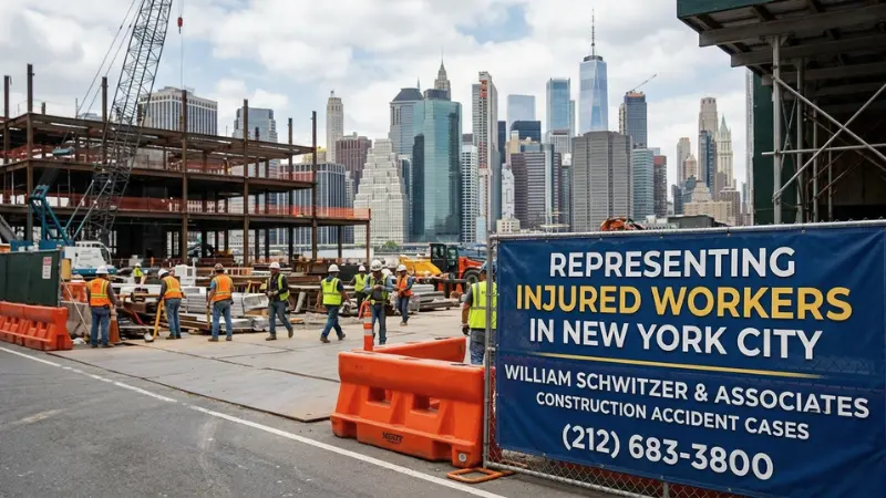 New York City construction site representing William Schwitzer Construction Accident Cases and workplace injury litigation.