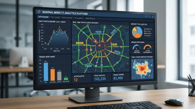 Cuadro de mando de datos sobre transporte que recoge el análisis de accidentes de la Iniciativa de Datos de Seguridad del Departamento de Transporte de EE. UU.