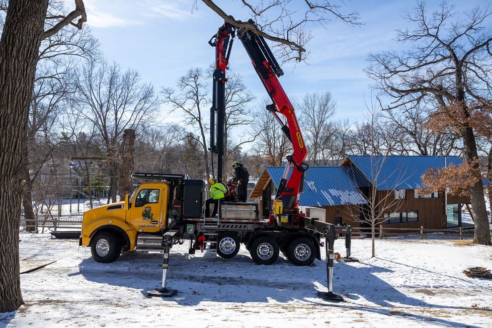 Professional photography of a contractor working on a project in Minnesota