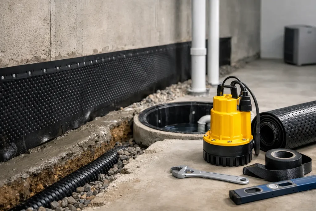 Basement Waterproofing System Cost Guide | A-1 Basement Waterproofing ...