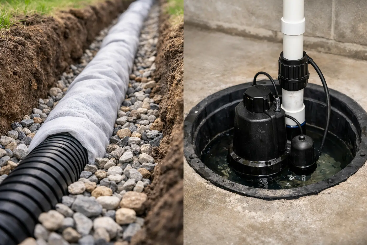 French Drain vs Sump Pump: Which Works?