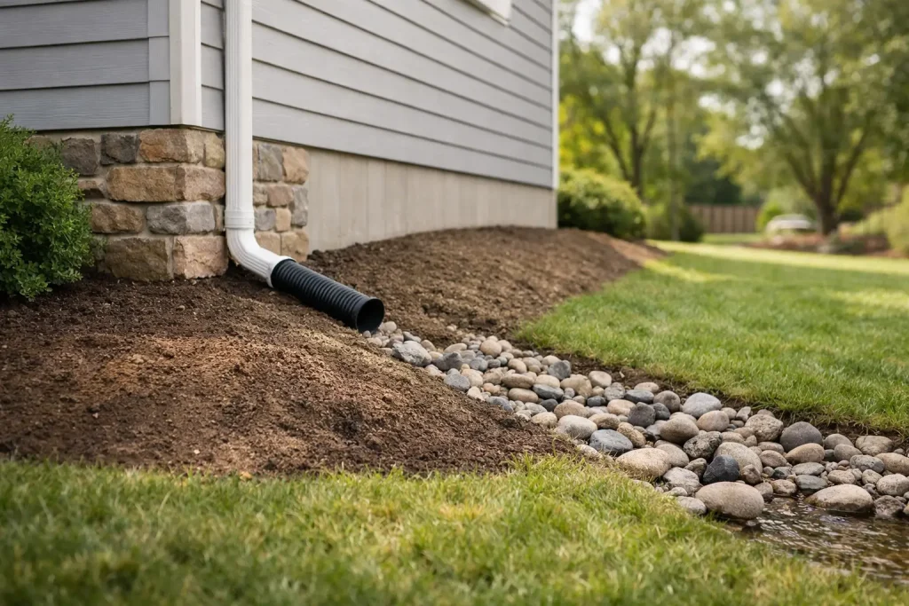 Grading Around House for Drainage Done Right