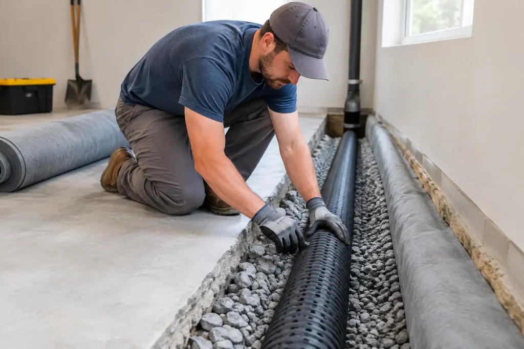Interior Drain Tile Installation Steps Explained