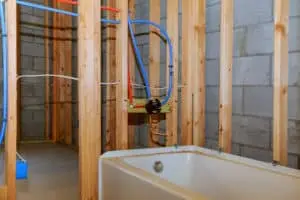 Basement bathroom remodel. 