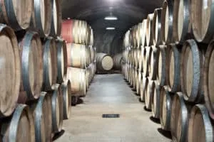 image of basement floor drain in wine cellar 