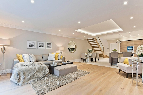 Cozy guest suite in a remodeled basement