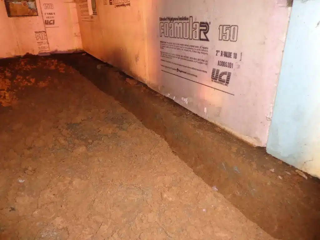Basement Drainage Trench