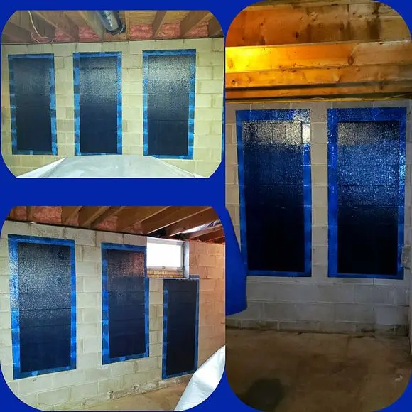 horizontal cracks fixed with stablwall carbon fiber sheets