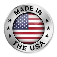Made in the USA badge featuring the American flag, emphasizing quality and local manufacturing relevant to StablWall's foundation repair solutions.