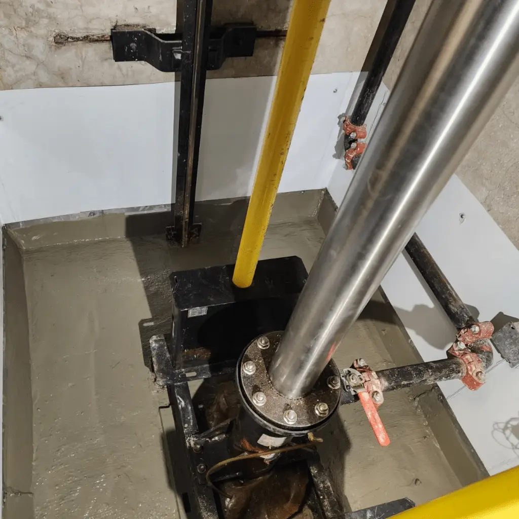 elevator waterproofing 1 (after)