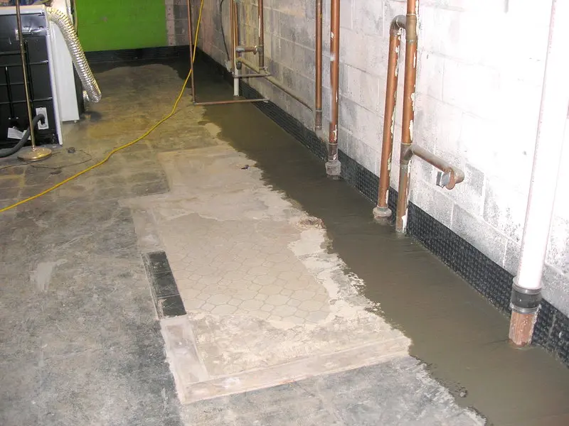 Basement waterproofing