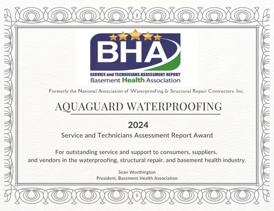 2024 STAR Award Aquaguard Waterproofing