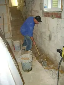 Basement waterproofing