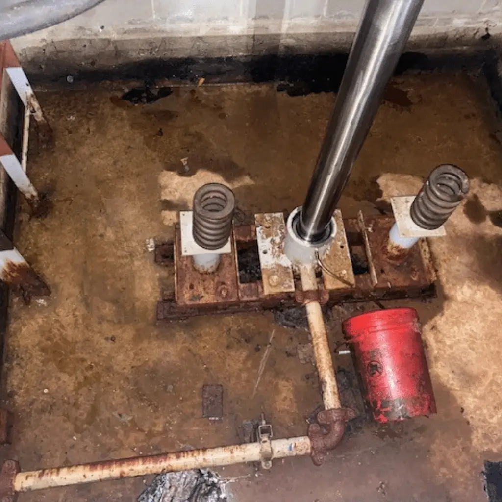 elevator waterproofing 2 (before)