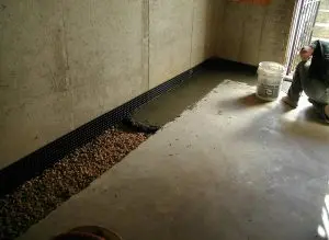 Basement waterproofing