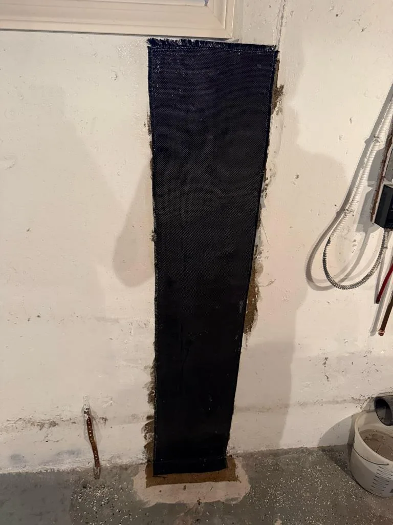 Foundation crack repair in Fairfield CT with sealed and reinforced basement wall