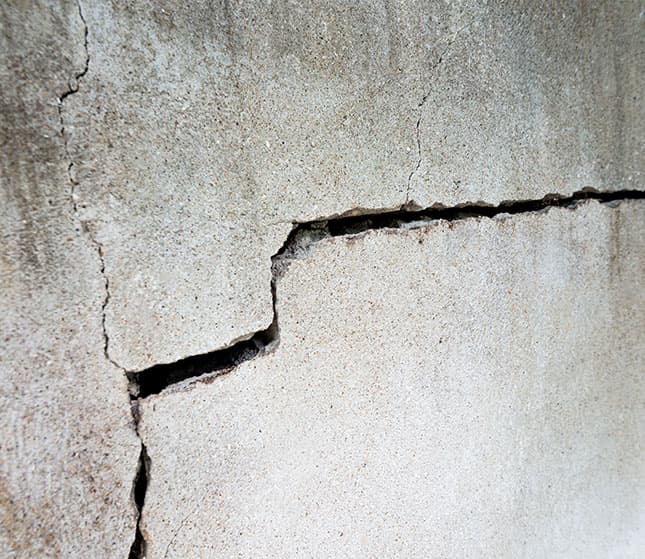 Horizontal crack
