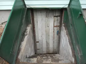 Leaky basement bulkhead