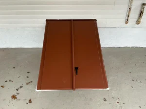 Bilco hatchway door installation in Naugatuck CT providing secure and weatherproof basement access