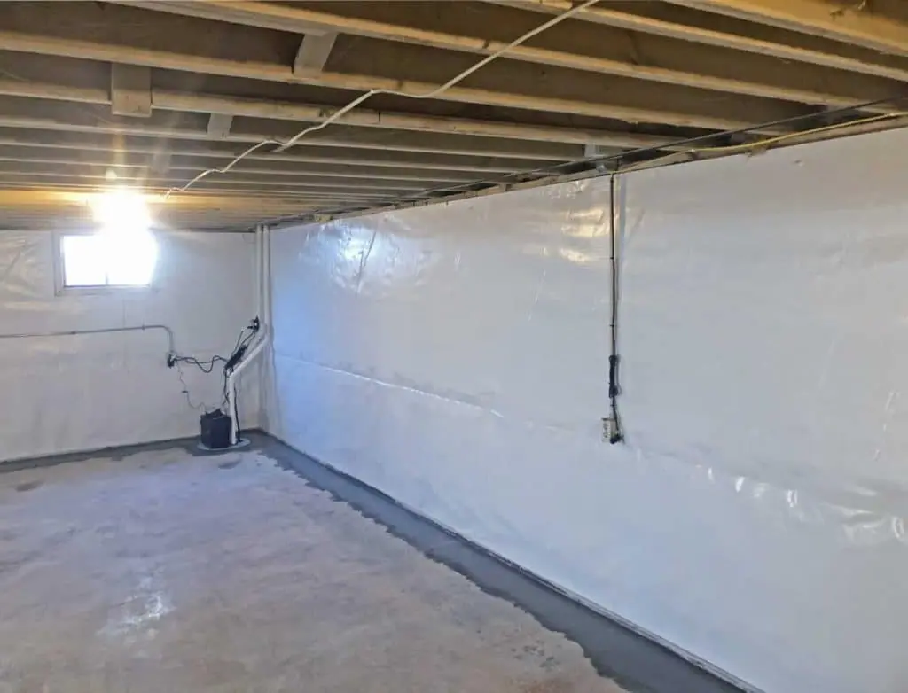 Basement waterproofing