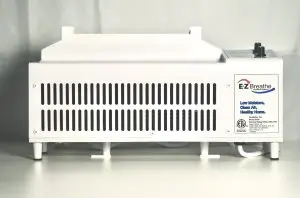 EZ Breathe ventilation system unit designed for improving indoor air quality and moisture management in Ohio homes.