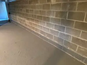 interior basement French drain system