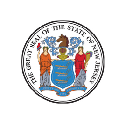 Great Seal of the State of New Jersey featuring symbols of liberty and prosperity, relevant to Healthy Way Waterproofing & Mold Remediation's commitment to protecting homes from water damage in New Jersey.