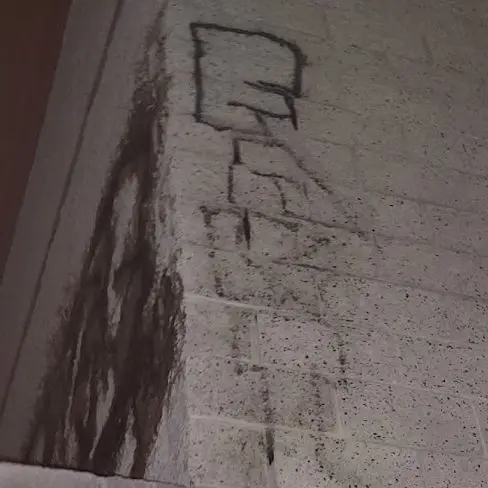 Before Graffiti Removal in Riverside, CA