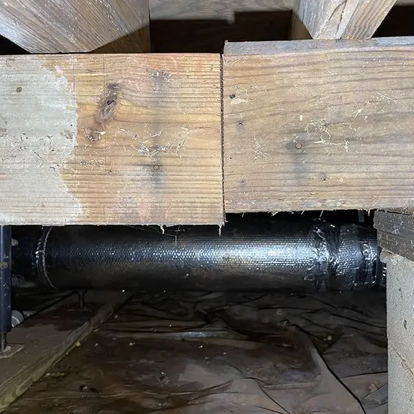 Sagging floors and foundation settlement, showing structural damage and potential repair needs.