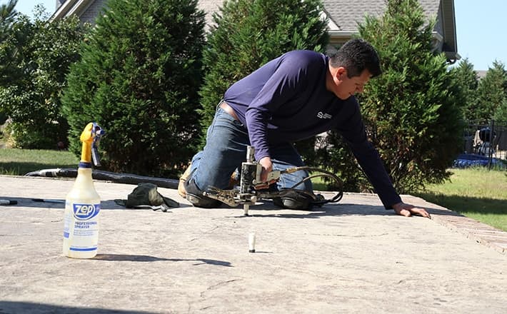 Concrete slab leveling