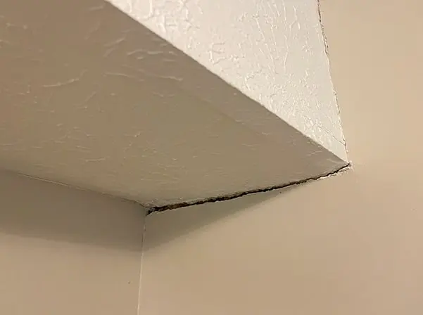 crack in ceiling