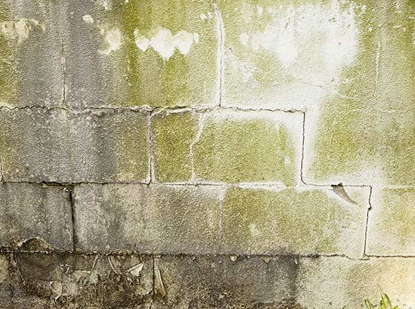 cinder block crack