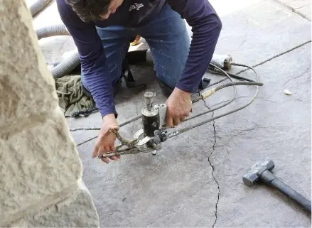 Mudjacking for concrete leveling