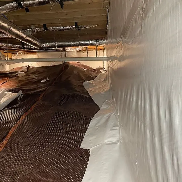 Protective crawl space vapor barrier
