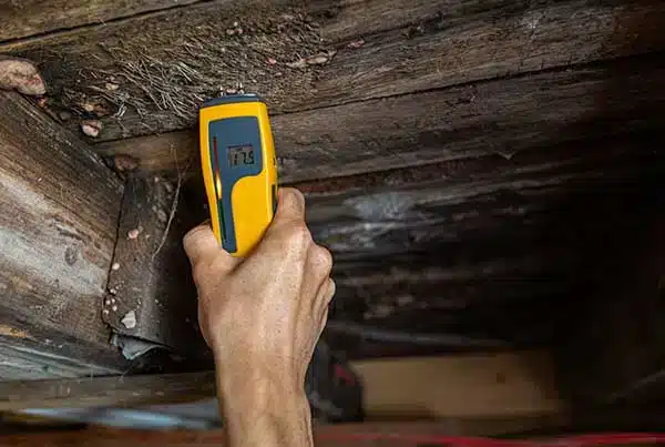 checking crawlspace humidity