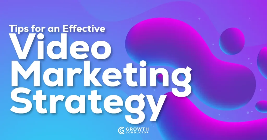 Colorful video marketing strategy design
