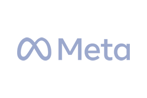 Meta logo with stylized infinity symbol