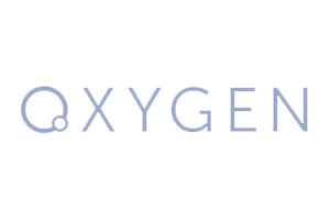 Blue Oxygen logo with circular O design