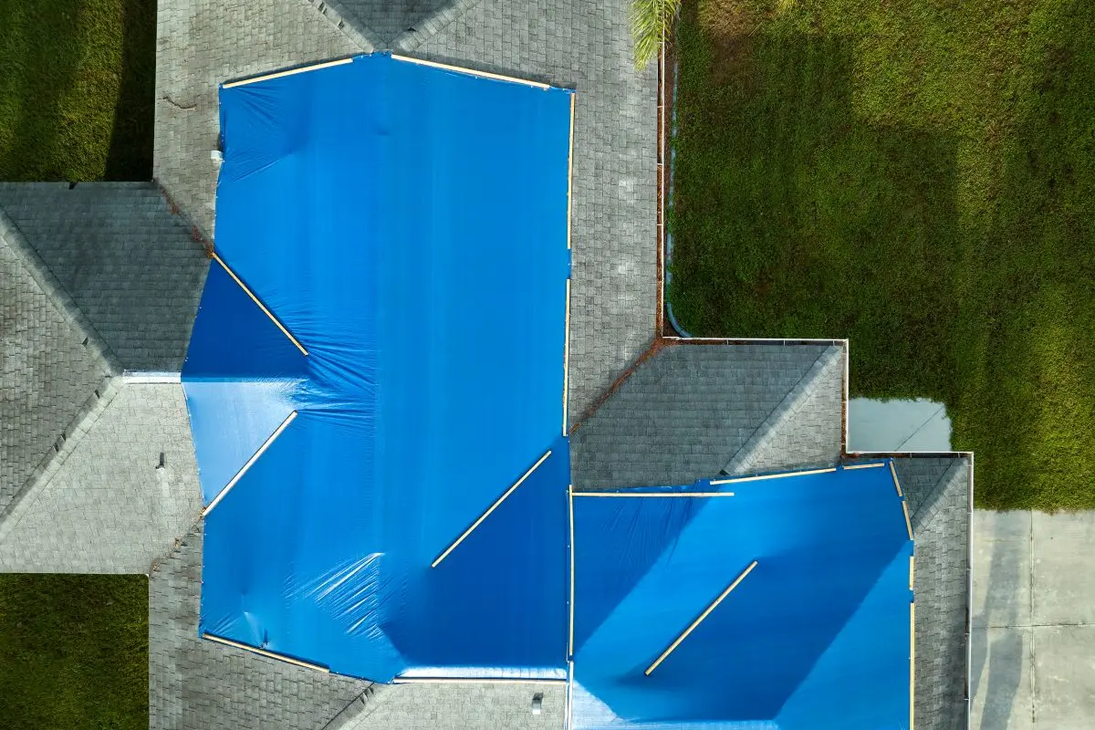 roof storm damage waxahachie aerial view of big house with a tap
