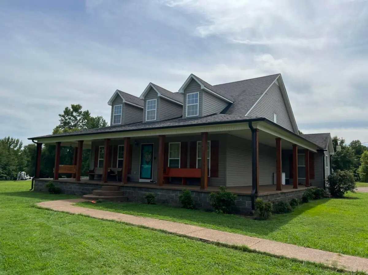Newly renovated exterior of a residential house