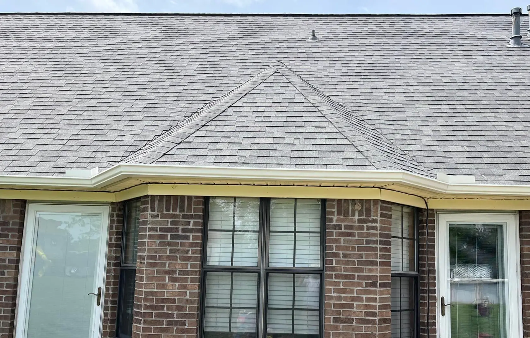 asphalt shingles on a roof