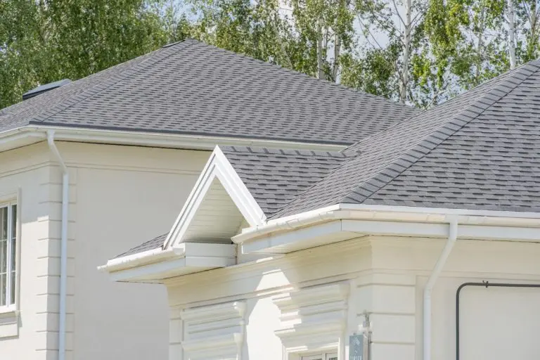 Shingles texture - close up view of asphalt roofing shingles