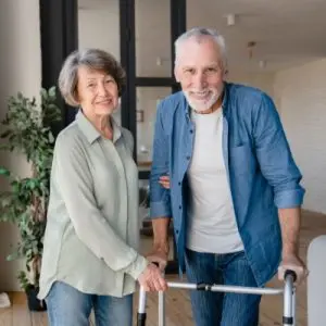 weak elderly parent with dementia