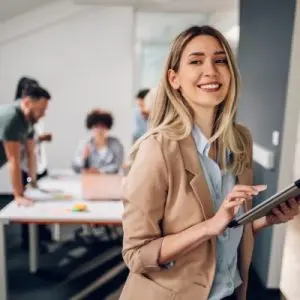 woman at work