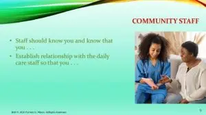 managing care community staff