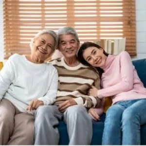 Caregiver with Parents