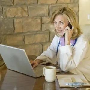 doctor calling patient