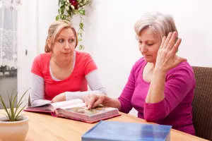 Caregiving Mother and Daughter